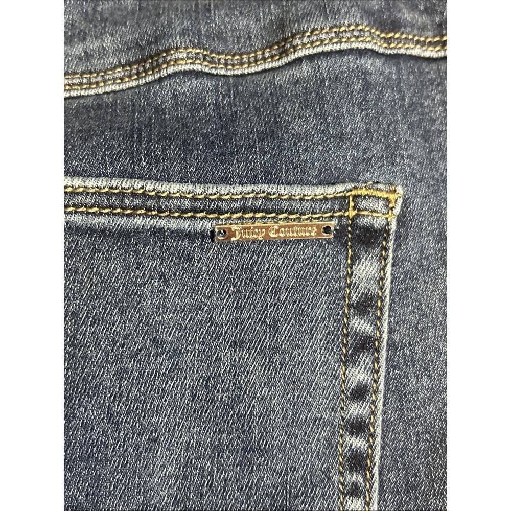 Juicy Couture Laguna denim cargo jogger pants Distressed Utility Y2K Style Sz 29 - Picture 10 of 14